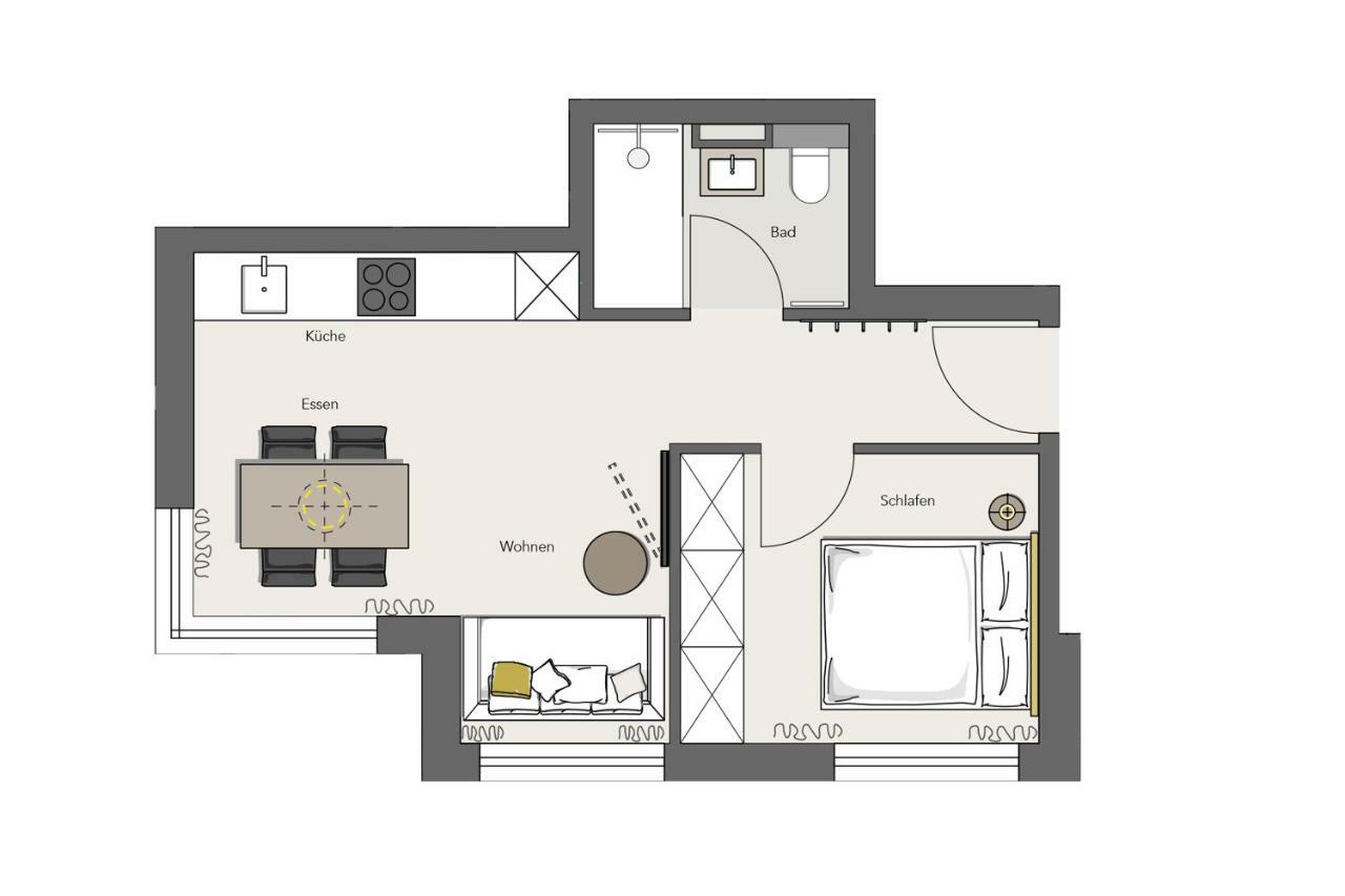 Modern Apartment Near Downtown Мюнхен Экстерьер фото